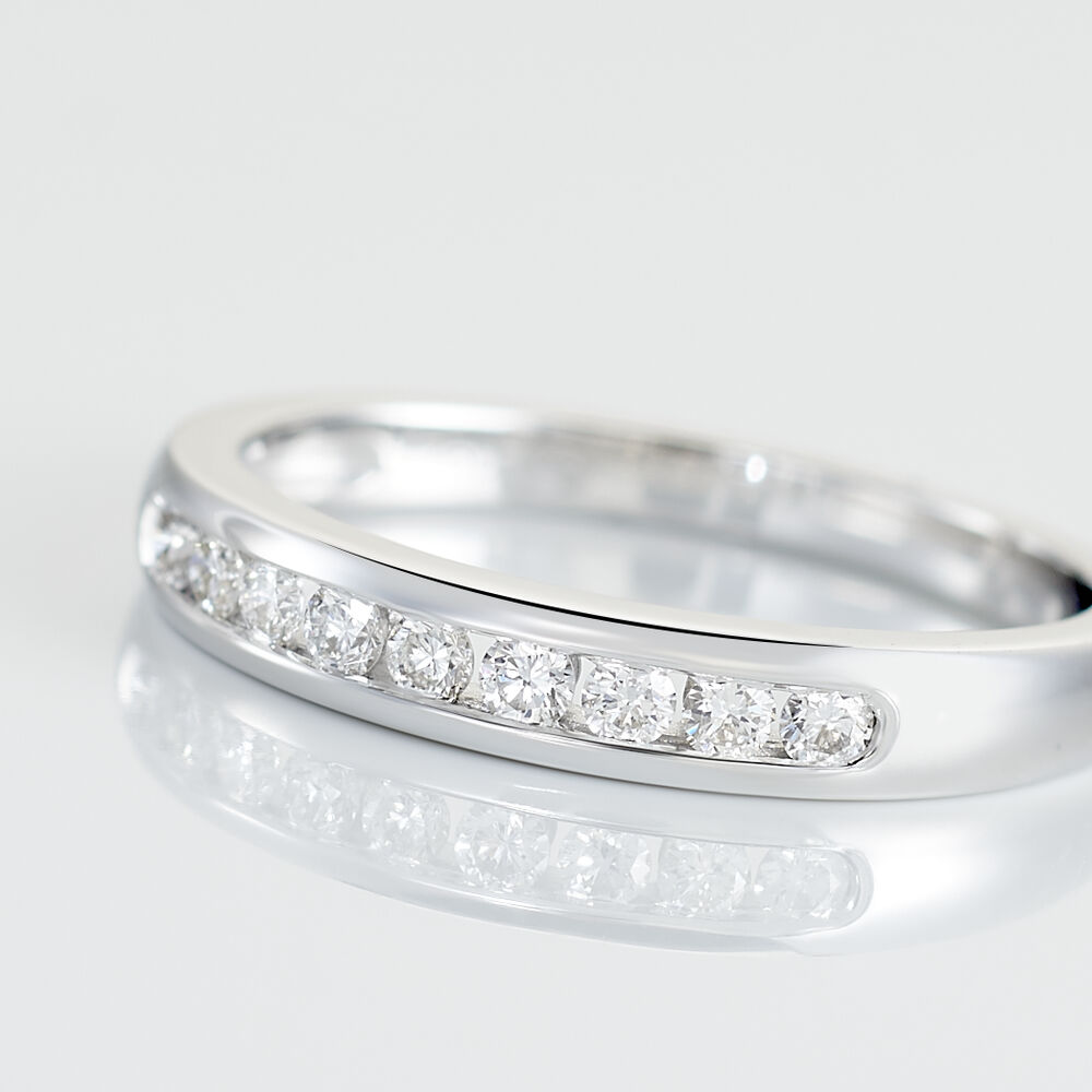 Alliance Giulia Or Blanc Diamant - Alliances duo Femme | Marc Orian