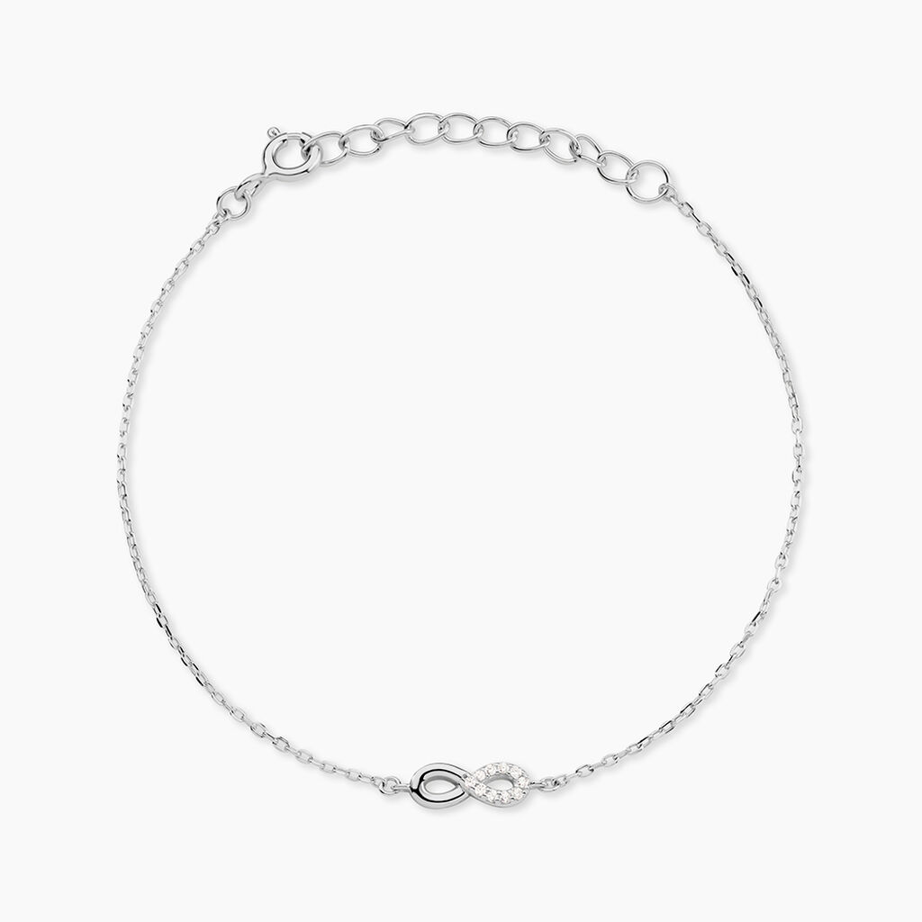 Bracelet Kara Argent Blanc Oxyde De Zirconium - Bracelets fantaisie Femme | Marc Orian