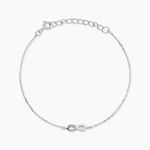 Bracelet Kara Argent Blanc Oxyde De Zirconium - Bracelets fantaisie Femme | Marc Orian