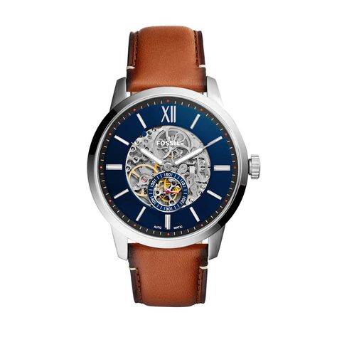 Montre Fossil Townsman Auto Bleu - Montres automatique Homme | Marc Orian