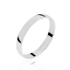 Alliance Julie Ruban Classique Or Blanc - Alliances Famille | Marc Orian
