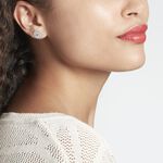 Boucles D'oreilles Puces Salvia Argent Blanc Oxyde De Zirconium - Puces Femme | Marc Orian