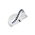 Bague Or Blanc Maudy Saphirs Diamants - Bagues vintage Femme | Marc Orian
