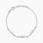 Bracelet Violka Argent Blanc - Bracelets fantaisie Femme | Marc Orian