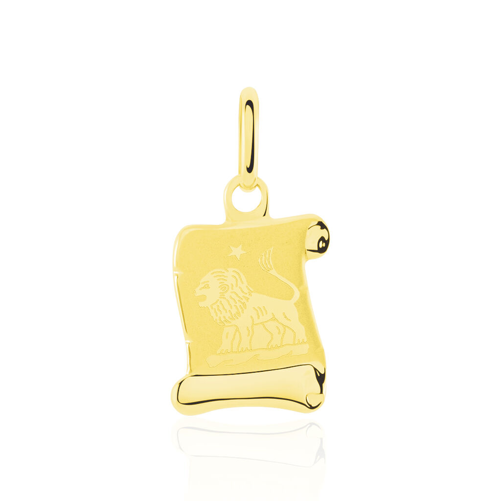 Pendentif Lamie Zodiaque Parchemin Or Jaune - Bijoux personnalisés Famille | Marc Orian