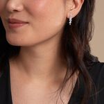 Boucles D'oreilles Pendantes Argent Blanc Precieux Flocon Oxyde - Pendantes Femme | Marc Orian