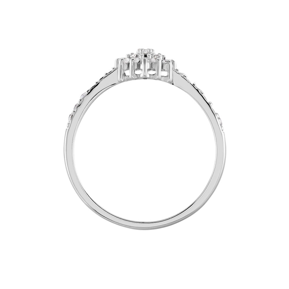 Bague Garoune Argent Blanc Oxyde De Zirconium - Bagues avec pierre Femme | Marc Orian