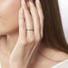 Alliance Elsia Or Blanc Diamant - Alliances avec pierres Femme | Marc Orian