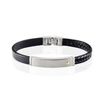 Bracelet Jourdan Vittorio Acier Blanc - Bracelets cuir Homme | Marc Orian
