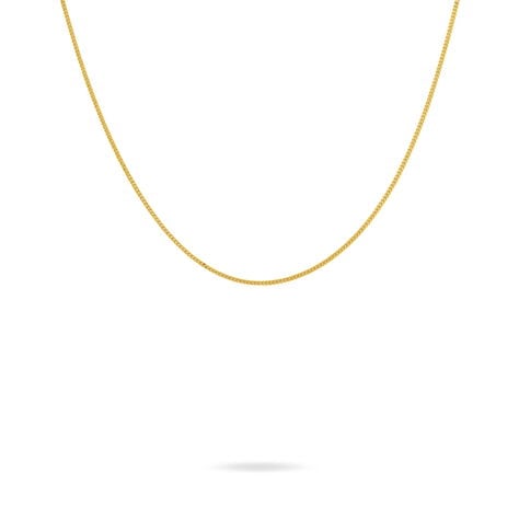 Cha&icirc;ne Ixia Maille Gourmette Diamantee Or Jaune - Chaines Femme | Marc Orian