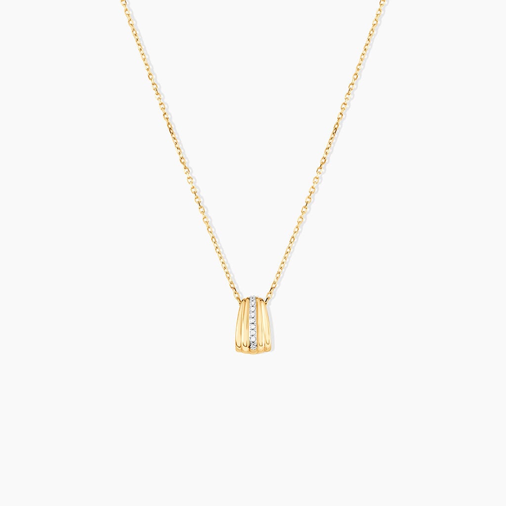 Collier Precious Lines Or Jaune Diamant - Colliers avec pierres Femme | Marc Orian