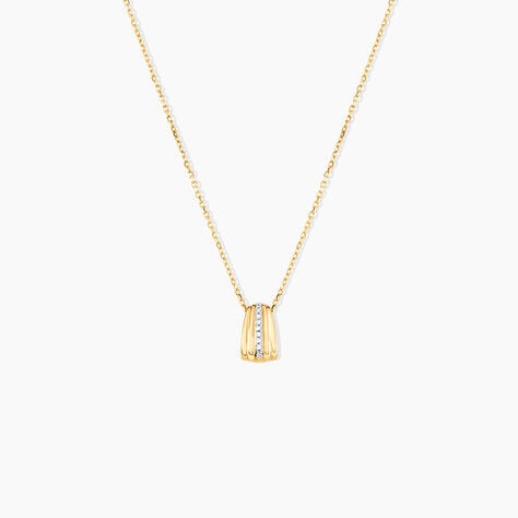 Collier Precious Lines Or Jaune Diamant - Colliers avec pierres Femme | Marc Orian