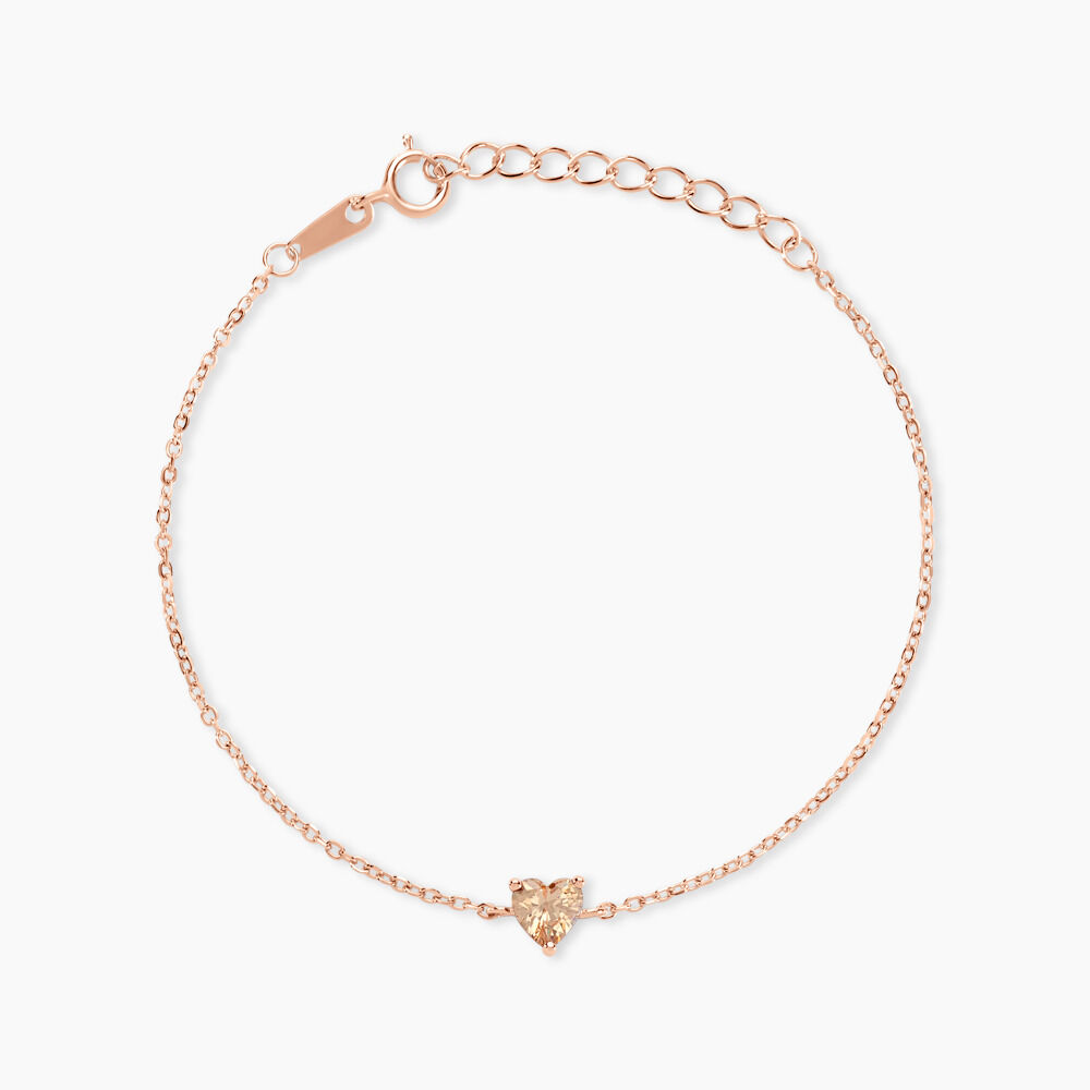 Bracelet Kelvyn Argent Rose Oxyde De Zirconium - Bracelets chaînes Femme | Marc Orian