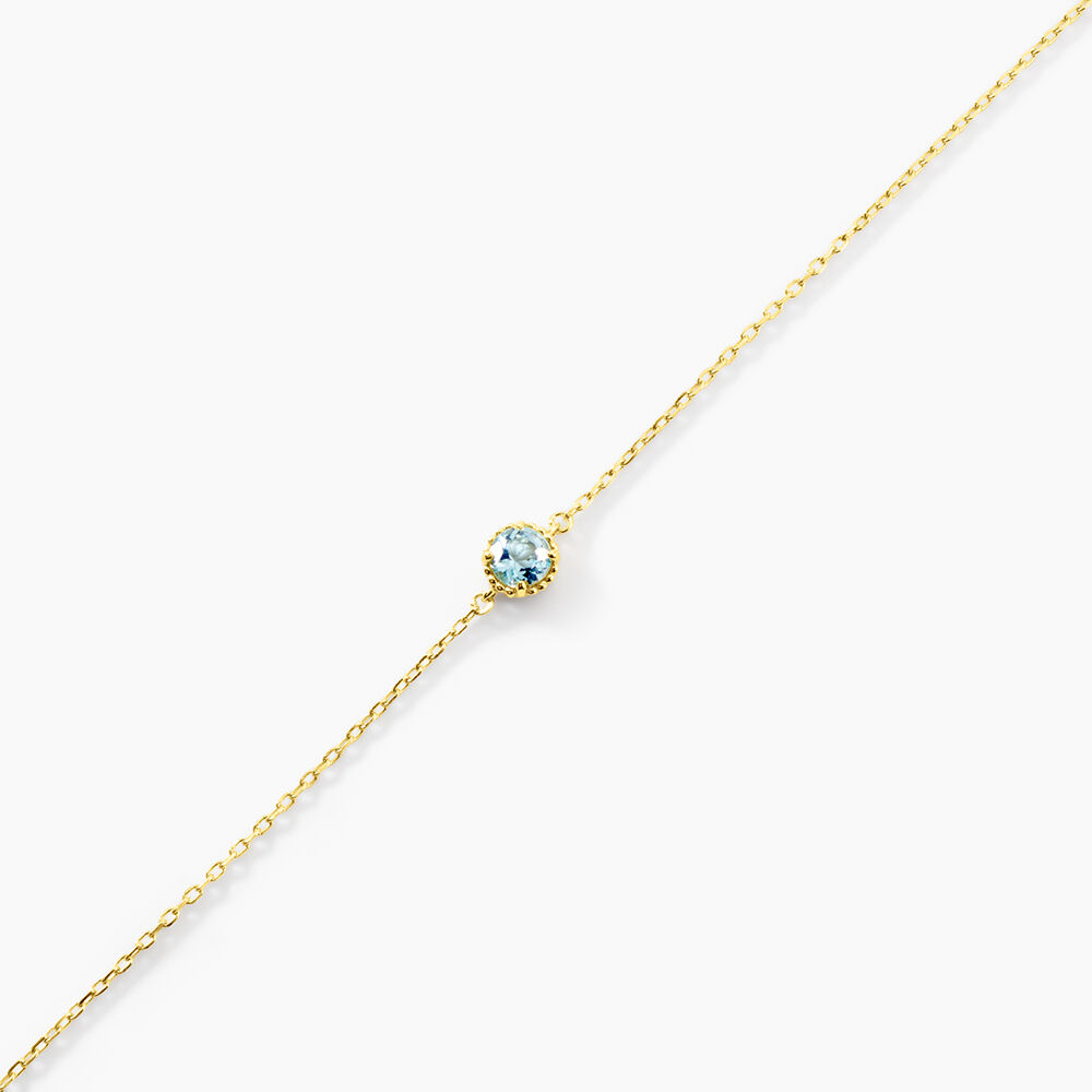 Bracelet Poem Argent Jaune Topaze Bleu Sky - Bracelets fantaisie Femme | Marc Orian