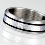 Bague Mollie Acier Blanc - Bijoux fantaisie Homme | Marc Orian