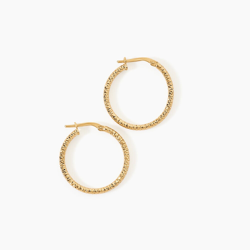 Cr&eacute;oles Cayla Argent Dor&eacute; A L'Or 750/1000 - Cr&eacute;oles Femme | Marc Orian