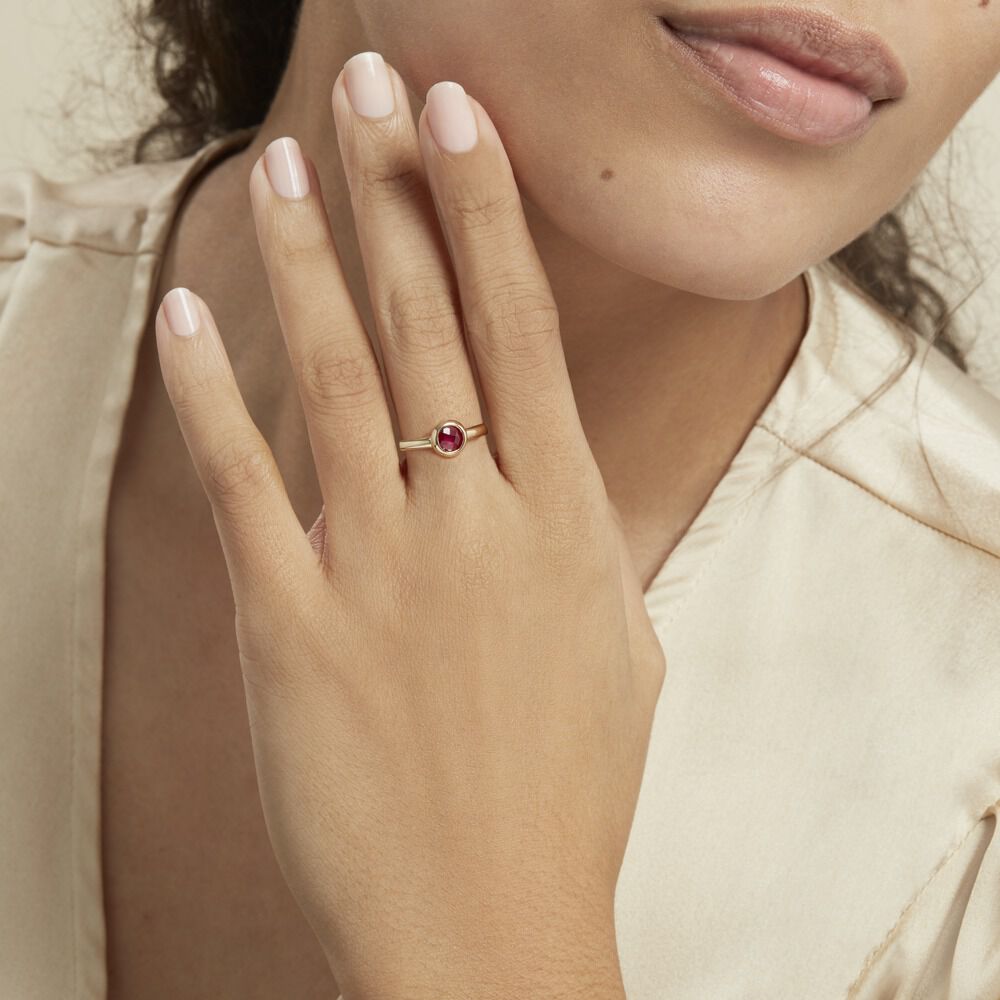 Bague Plaqué Or Leesa Oxyde De Zirconium - Bagues avec pierre Femme | Marc Orian