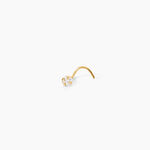 Piercing De Nez Fethi Serti Griffe Or Jaune Oxyde De Zirconium - Piercing Nez Femme | Marc Orian