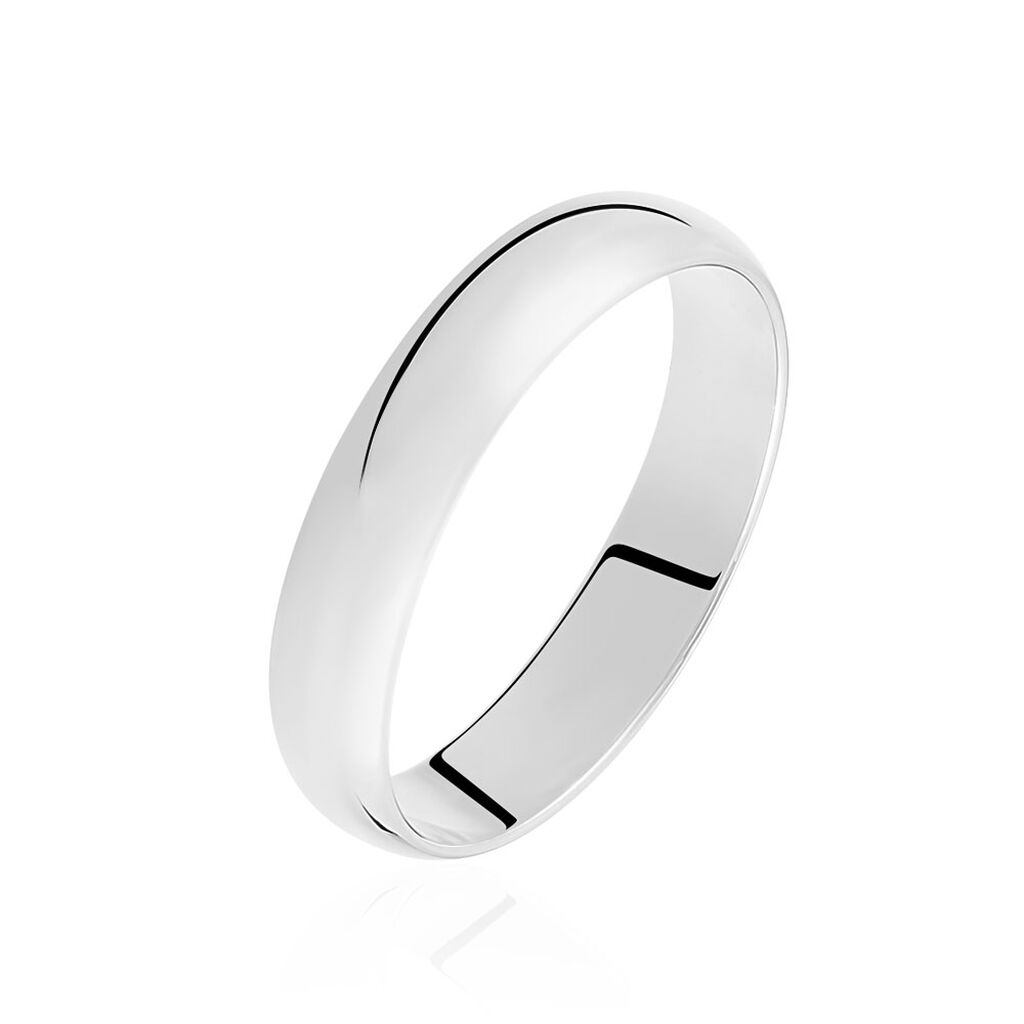 Alliance Aphroditia Demi Jonc Bombe Platine Blanc - Alliances personnalisées Unisex | Marc Orian