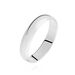 Alliance Aphroditia Demi Jonc Bombe Platine Blanc - Alliances personnalisées Unisex | Marc Orian