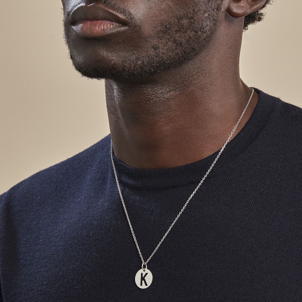 Pendentif Elio K Argent Blanc - Pendentifs Famille | Marc Orian