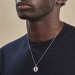 Pendentif Elio K Argent Blanc - Bijoux fantaisie Famille | Marc Orian