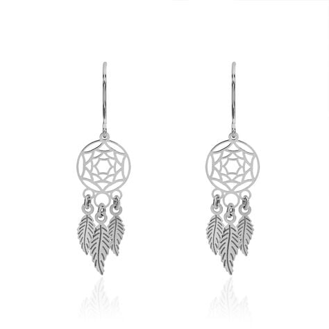 Boucles D'oreilles Pendantes Catchy Argent Blanc - Pendantes Femme | Marc Orian