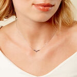 Collier Kirabo Or Blanc Diamant - Colliers avec pierres Femme | Marc Orian