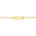 Bracelet Identité Bartolomee Maille Alternee 1/3 Or Bicolore - Gourmettes Enfant | Marc Orian