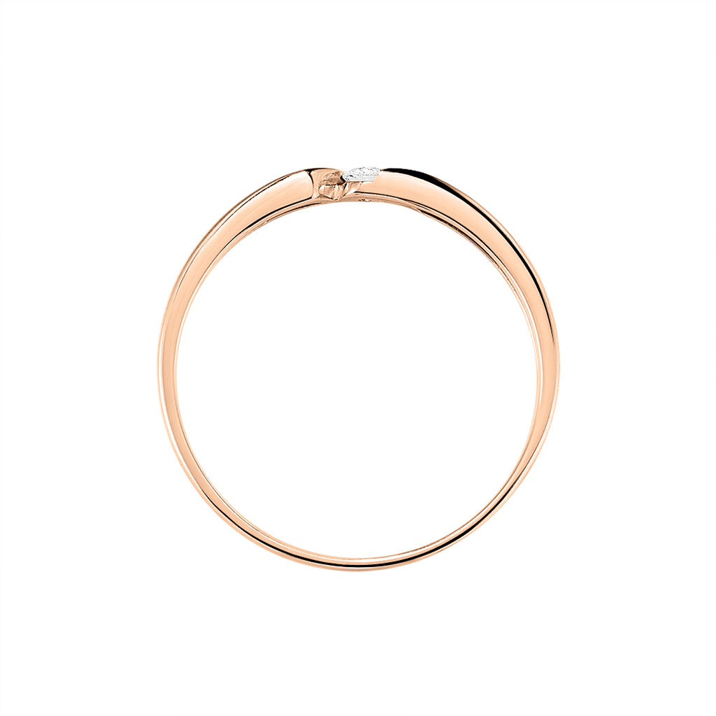 Bague Solitaire Anilie Or Rose Diamant - Bagues Solitaire Femme | Marc Orian