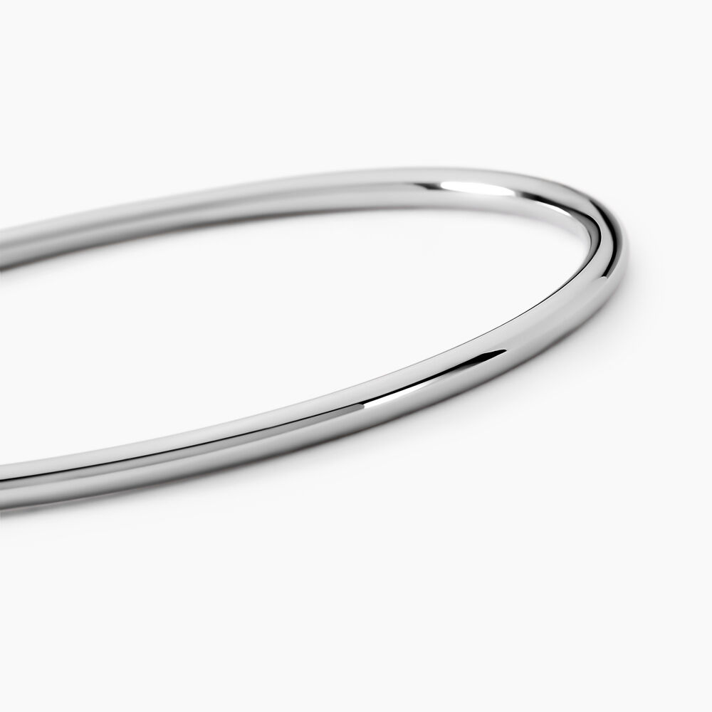Bracelet Jonc Tabata Argent Blanc - Bracelets joncs Femme | Marc Orian