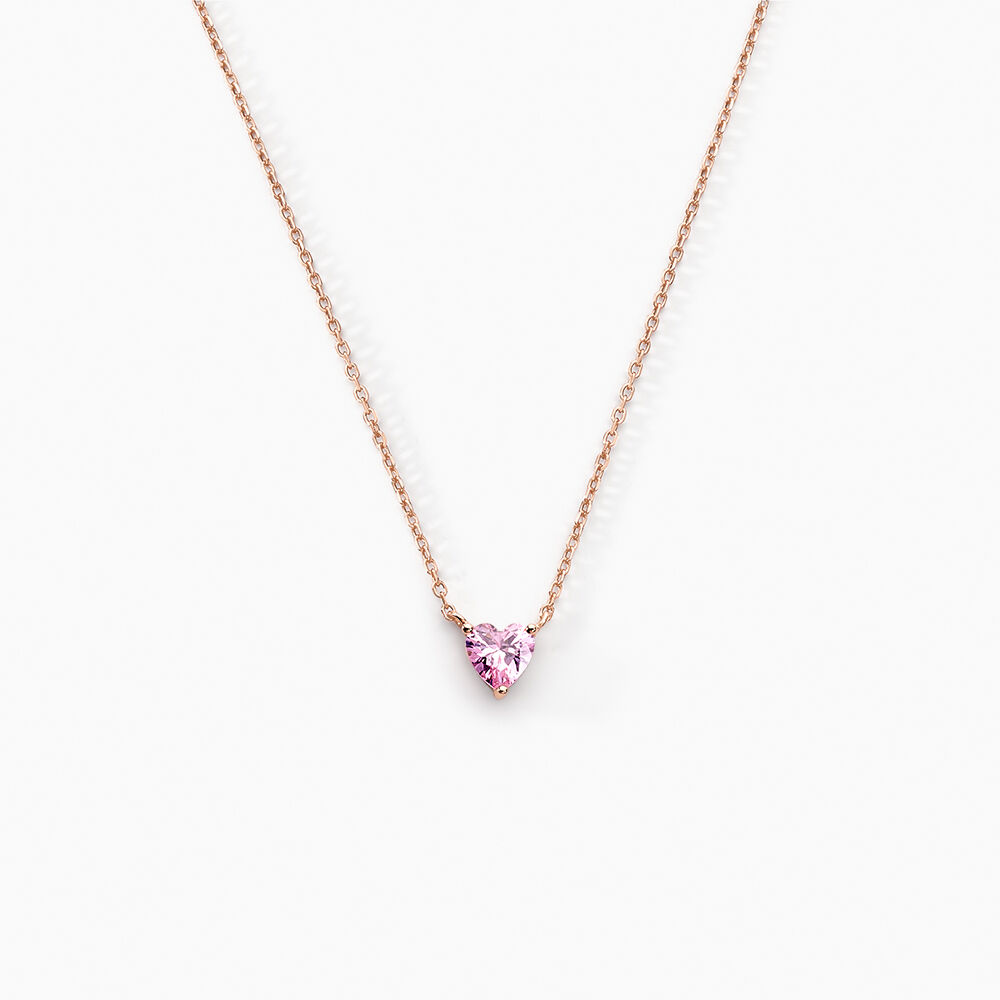Collier Kelvyn Argent Rose Oxyde De Zirconium - Colliers avec pierres Femme | Marc Orian