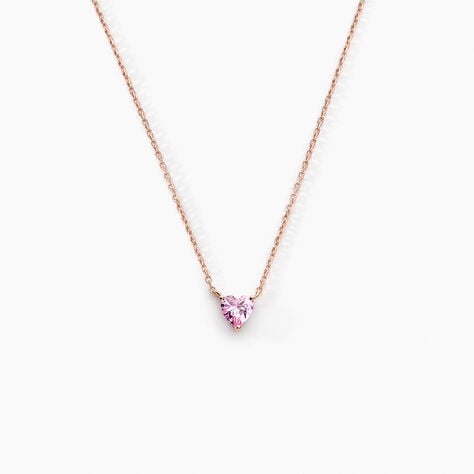 Collier Kelvyn Argent Rose Oxyde De Zirconium - Colliers avec pierres Femme | Marc Orian