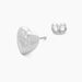 Boucles D'oreilles Puces With Love Argent Blanc - Puces Femme | Marc Orian
