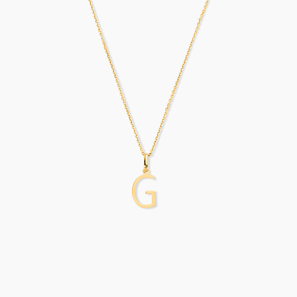 Pendentif Ionia Lettre Or Jaune - Pendentifs Famille | Marc Orian