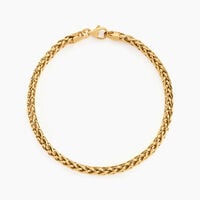 Bracelet Jany Maille Palmier Or Jaune