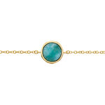 Bracelet Plaqu&eacute; Or Neassa Amazonite - Bracelets Medailles Femme | Marc Orian