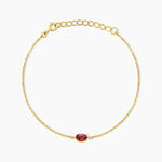 Bracelet Poem Argent Jaune Tourmaline - Bracelets fantaisie Femme | Marc Orian