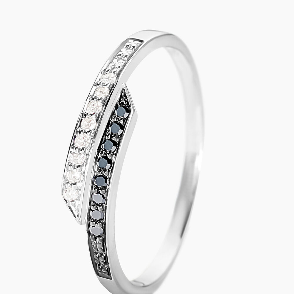Bague Nazima Or Blanc Diamant - Bagues pierres pr&eacute;cieuses Femme | Marc Orian