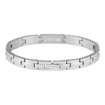 Bracelet Lacoste Stencil Acier Blanc - Bracelets cha&icirc;nes Homme | Marc Orian