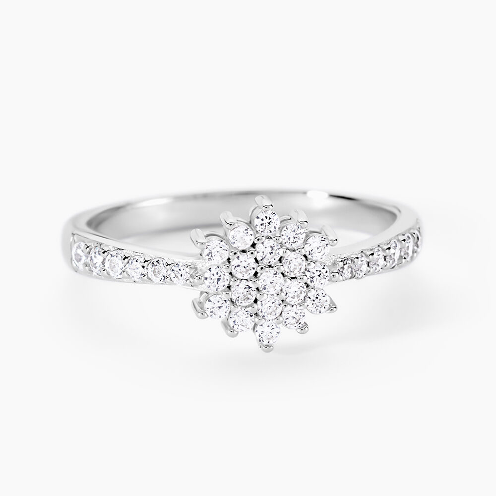 Bague Garoune Argent Blanc Oxyde De Zirconium - Bagues avec pierre Femme | Marc Orian