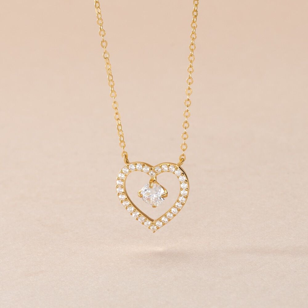 Collier Cortney Or Jaune Oxyde De Zirconium - Colliers avec pierres Femme | Marc Orian