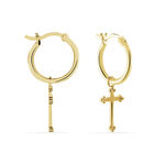 Creoles Plaqu&eacute; Or Neela - Boucles d'oreilles pampille Femme | Marc Orian