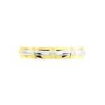 Alliance Fantaisie Ruban Plat Or Bicolore - Alliances duo Unisex | Marc Orian
