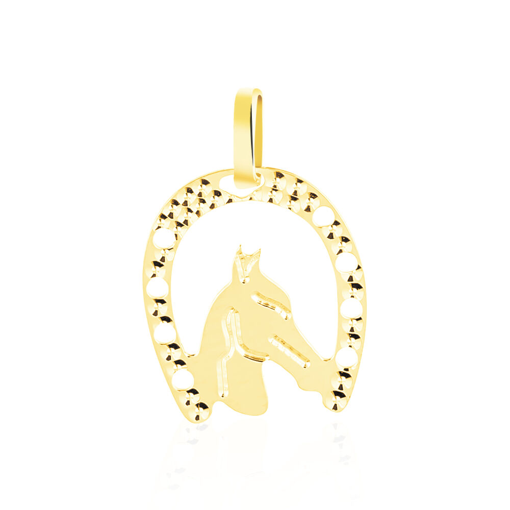Pendentif Egide Fer A Cheval Or Jaune - Pendentifs Femme | Marc Orian