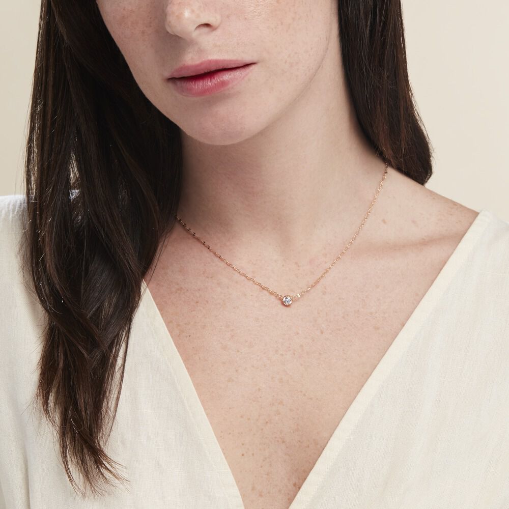 Collier Plaqué Or Jaune Lyn Oxyde De Zirconium - Colliers avec pierres Femme | Marc Orian