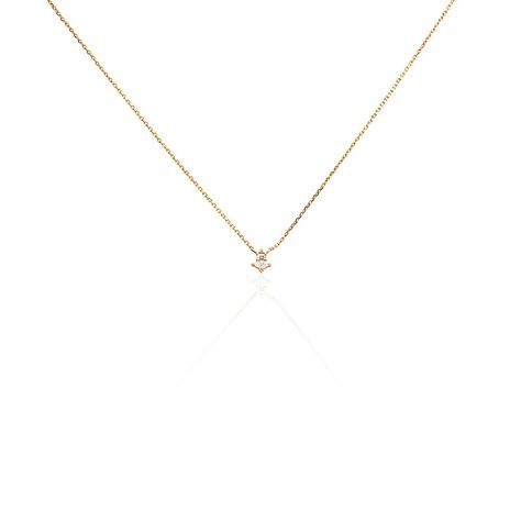 Collier éclat Perlé Plaqué Or Oxyde De Zirconium - Colliers avec pierres Femme | Marc Orian