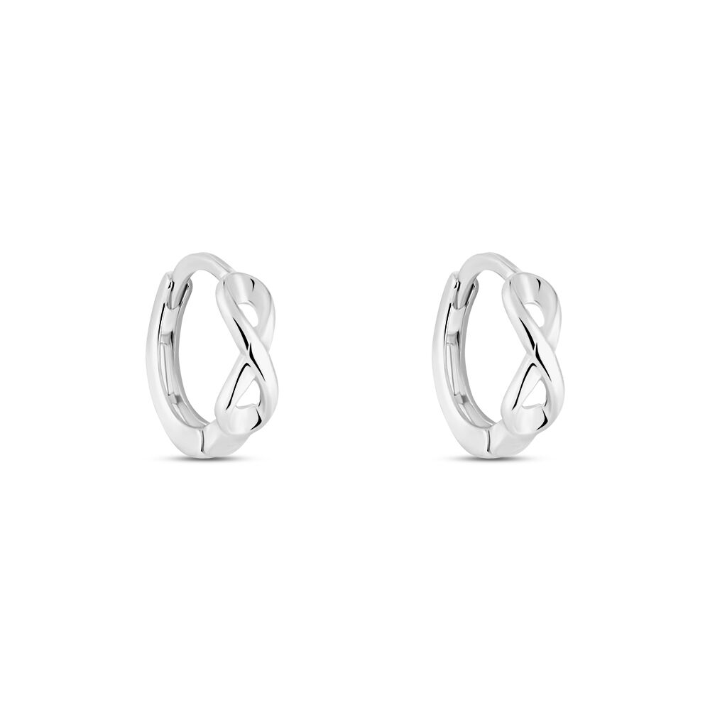 Créoles Argent Blanc Ingmar Infini - Créoles Femme | Marc Orian