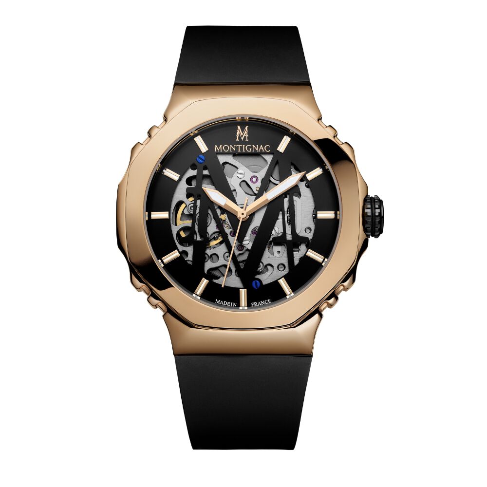 Montre Montignac Octagon Automatique Noir - Montres automatiques Homme | Marc Orian