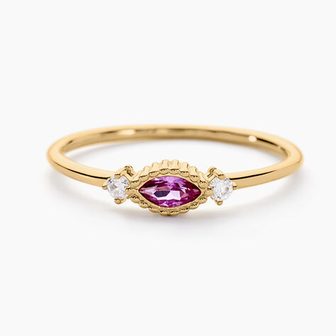 Bague Azel Plaqué Or Jaune Oxyde De Zirconium - Bagues avec pierre Femme | Marc Orian